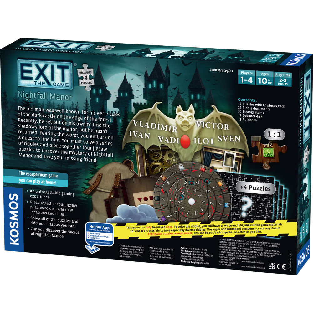 Exit the Game : Nightfall Manor